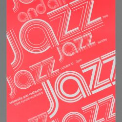 University Jazz Orchestra Concert Poster