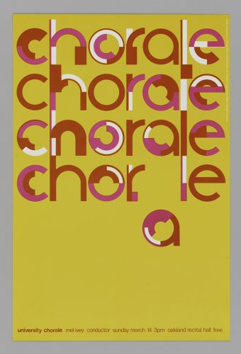 University Chorale Concert Poster